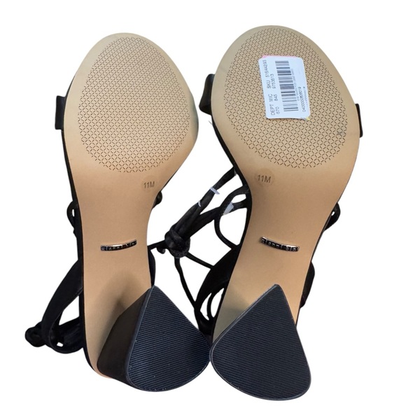 🌟 Gianni Bini Dakota Satin Flower Ankle Wrap Dress Sandals - Picture 8 of 9